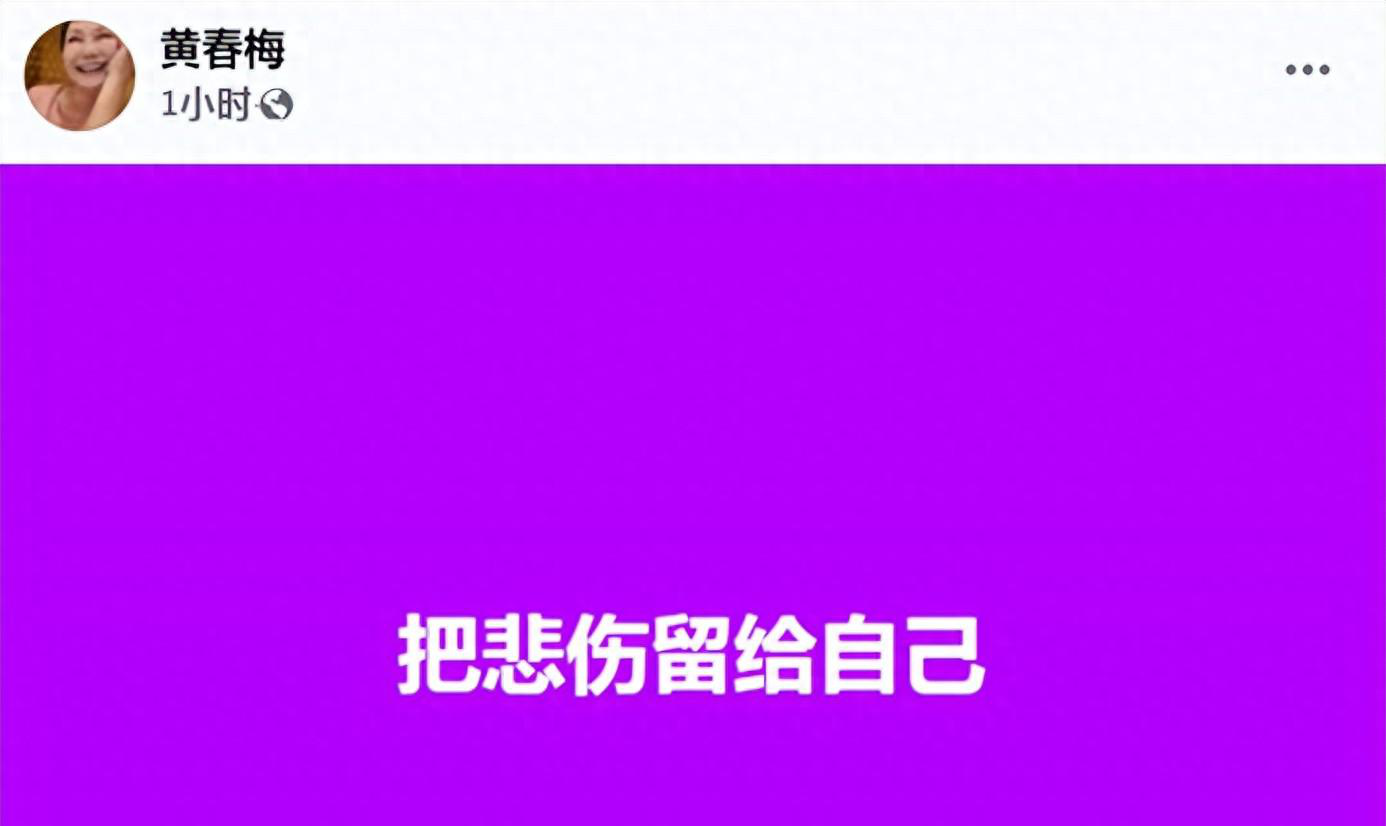  
 
 
 
S妈深夜突然更新社交账号动态。她分享了一首老歌《把悲伤留给自己》
