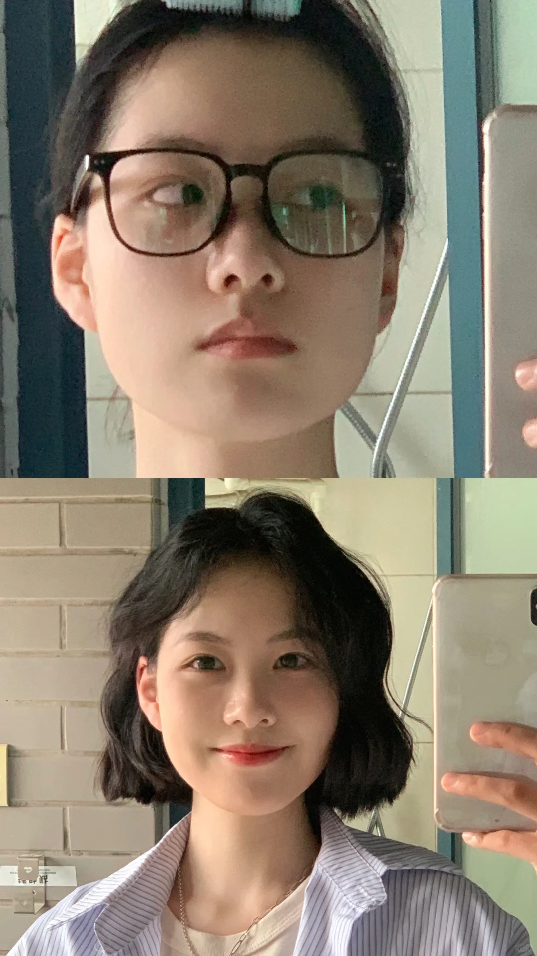 我真服了，我就卷个蛋卷你们非说我是鹅蛋脸
黑子说话方圆脸有无限可能
之前粉色衣服
