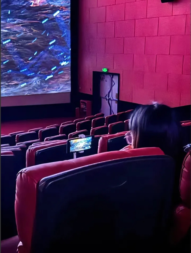 发现这样的人该不该举报。趁着孩子们都上学了，电影院里的人也少了，买了最早的票来刷