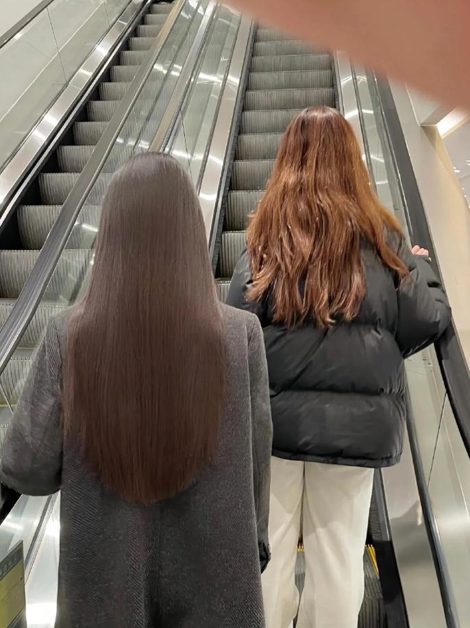第一次直观感受到发质对美女感的重要性