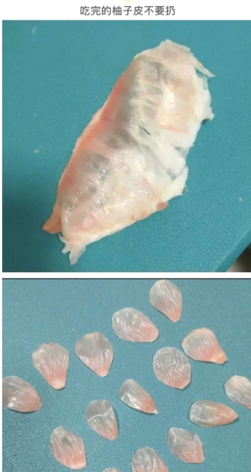 吃完的柚子皮不要扔