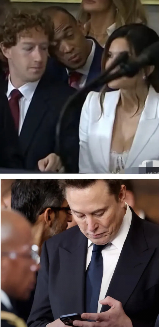 马斯克比扎克伯格厉害的原因找到了：公共场合只看手机，不偷看美女。

马斯克就算看