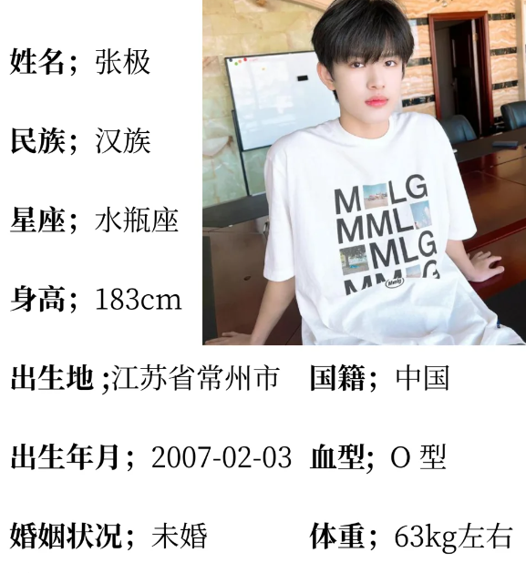 张极（Jeremy）
200⃣7⃣年月日出生于江苏省常州市，中国内地男演员歌手 