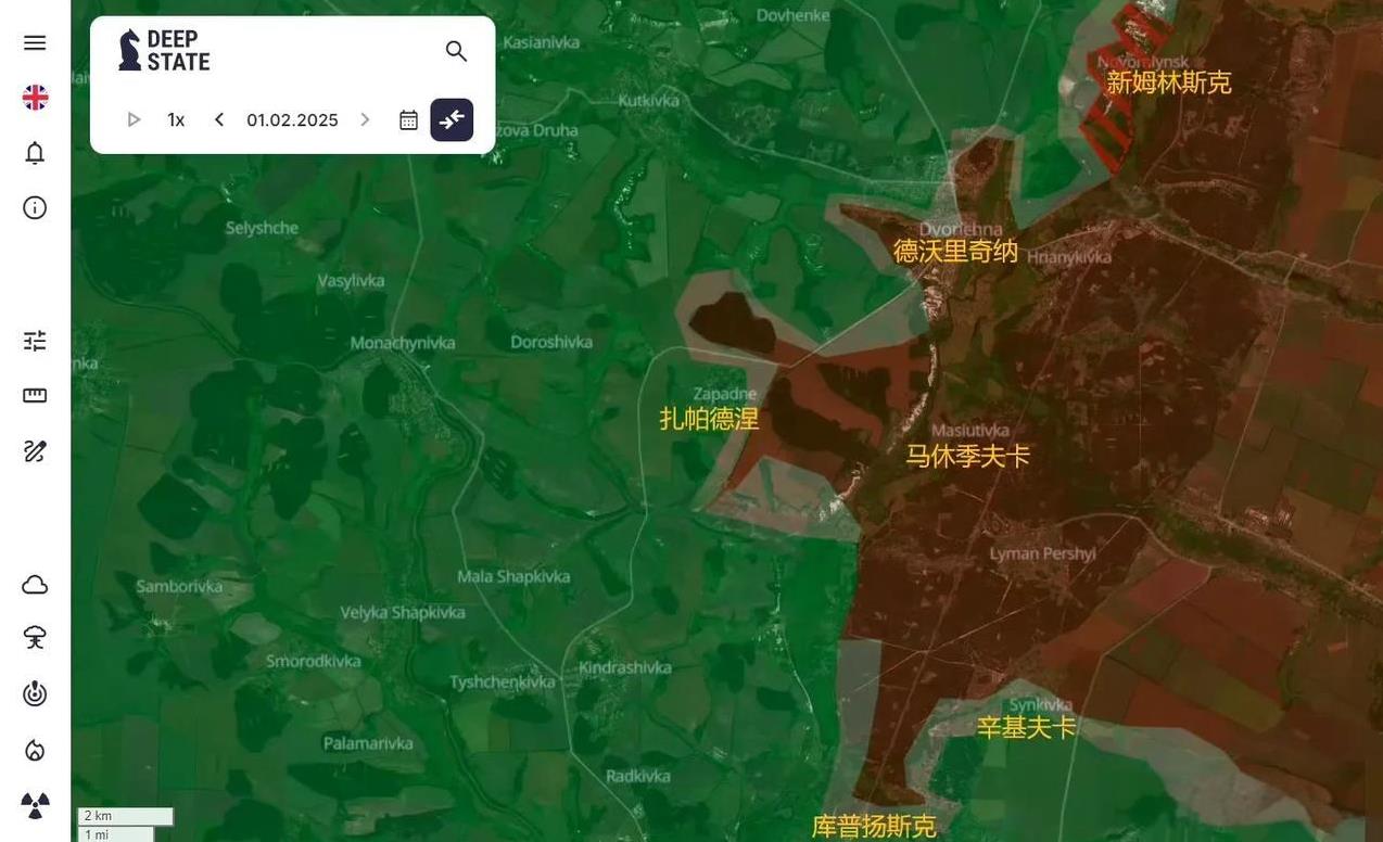 乌克兰官方信源 DEEP STATE MAP 2月1日 更新
一、库普扬斯克 方