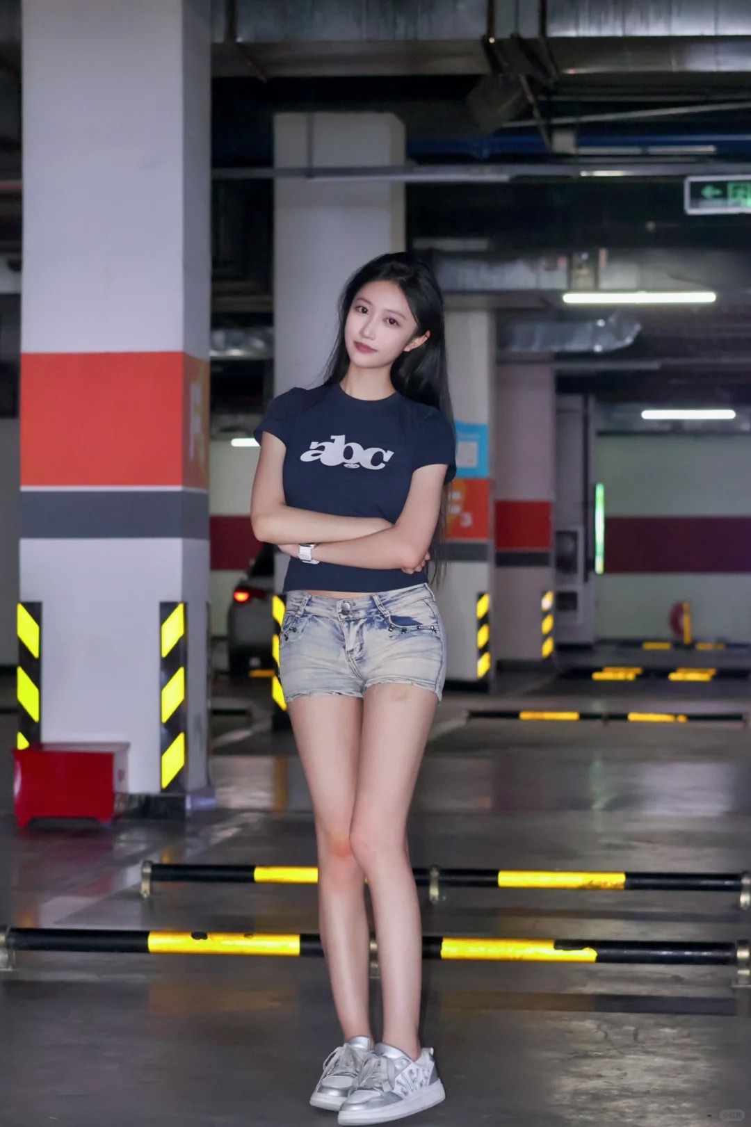 挑战停车场拍照