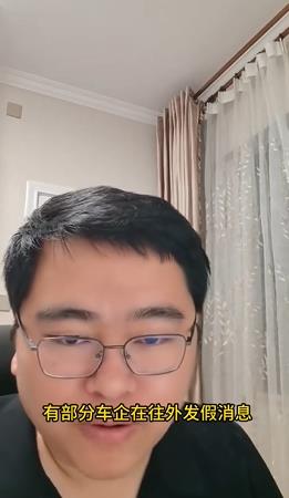 部分车企故意在向外发布假销量消息。

车fans孙少军表示，有部分车企故意在向外