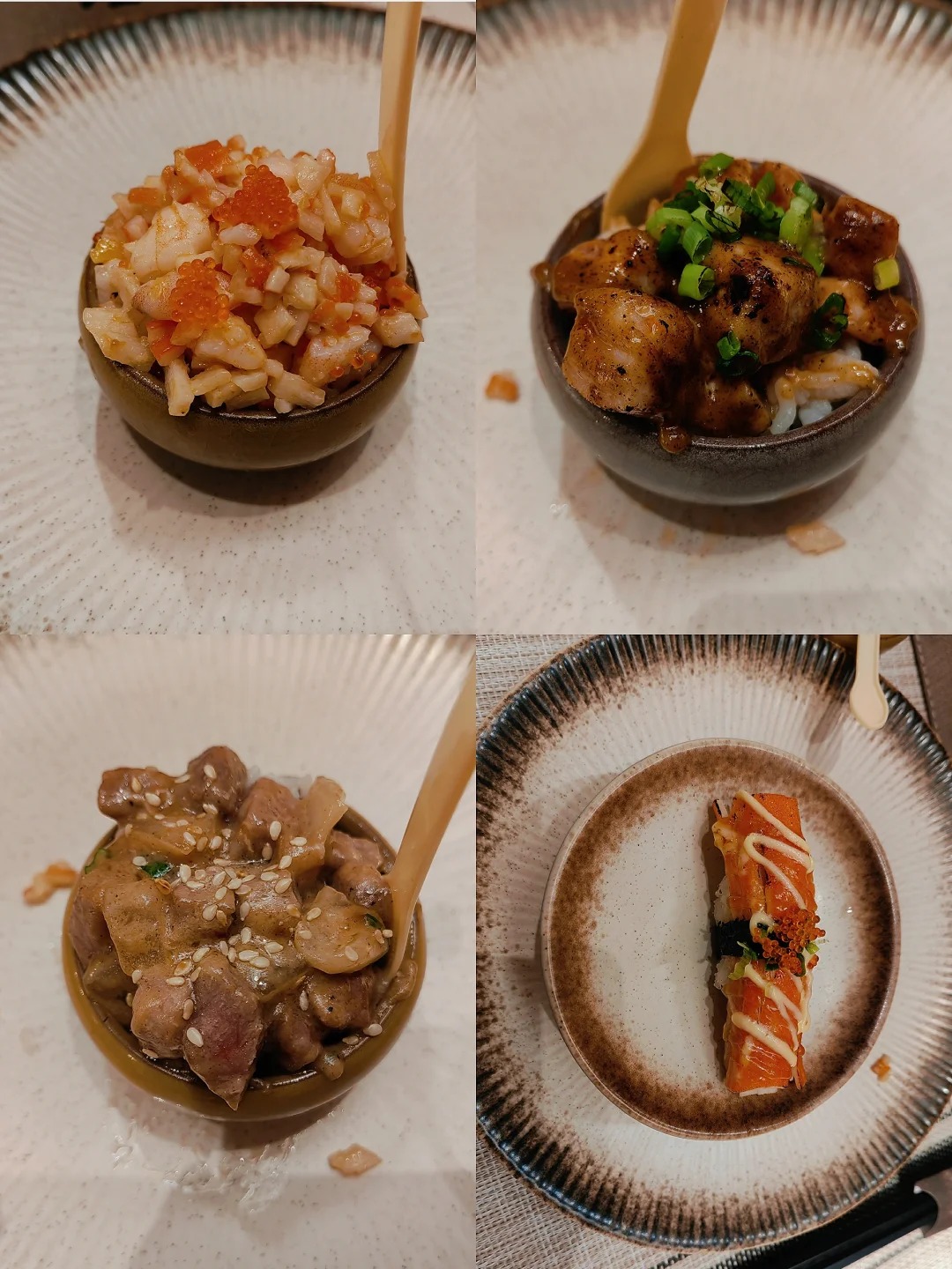 第4家｜吃个日料
天啊！因为去之前吃了其他零食，所以只点了上面两个（鳗鱼和虾仁一