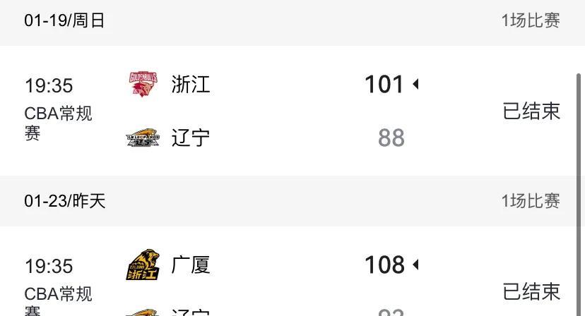 赵继伟没给大家带来希望，广厦单节打了辽宁一个21:9，卫冕冠军本钢队单节只得到9