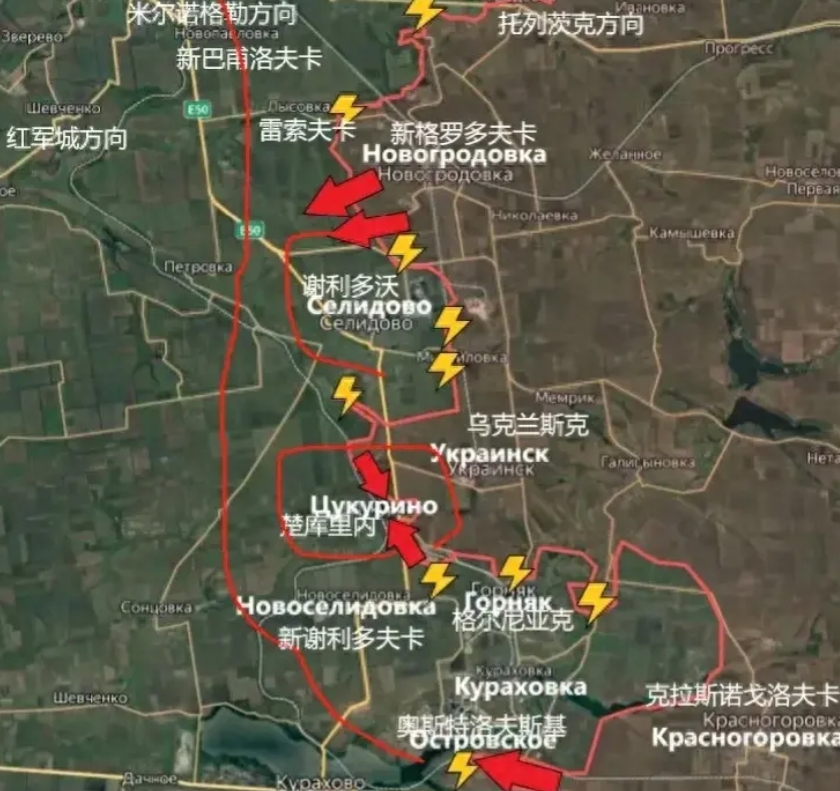 俄军在红军城外围紧锣密鼓的推进，乌军试图不惜一切代价保持阵地
在北约把目光盯在炸