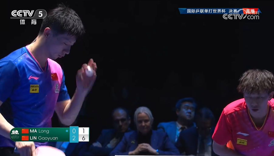11-5，林高远再赢一局，暂时以3-0领先马龙，看来冠军没什么悬念了！马龙如果前