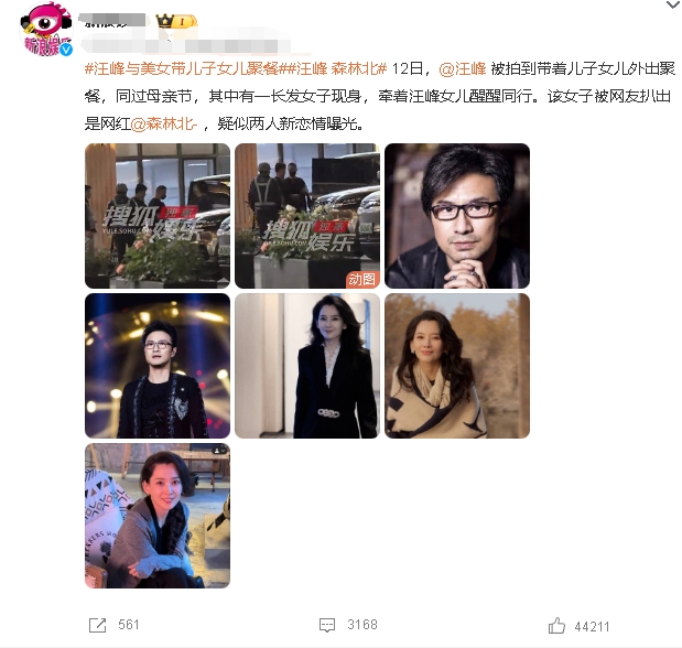这一任不得不说跟章子怡有点神似，宛宛类卿的样子。前面几任也是美女，

汪峰在挑对