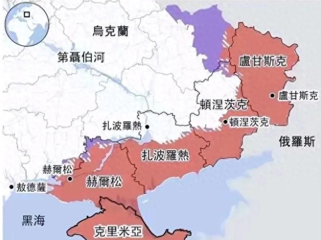乌克兰的赫尔松地区靠近黑海，要是被俄罗斯给拿下的话，那么乌克兰就没有出海口了，俄
