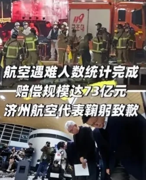 韩国客机失事最新进展：赔偿方案公布，179名遇难者每人赔偿4000万元！说到空难