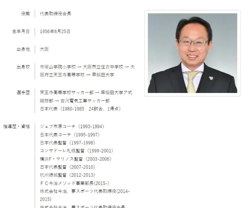 日本足球为什么遥遥领先于中国？
一叶知秋，就举一个例子。
日本国足教练冈田武史退