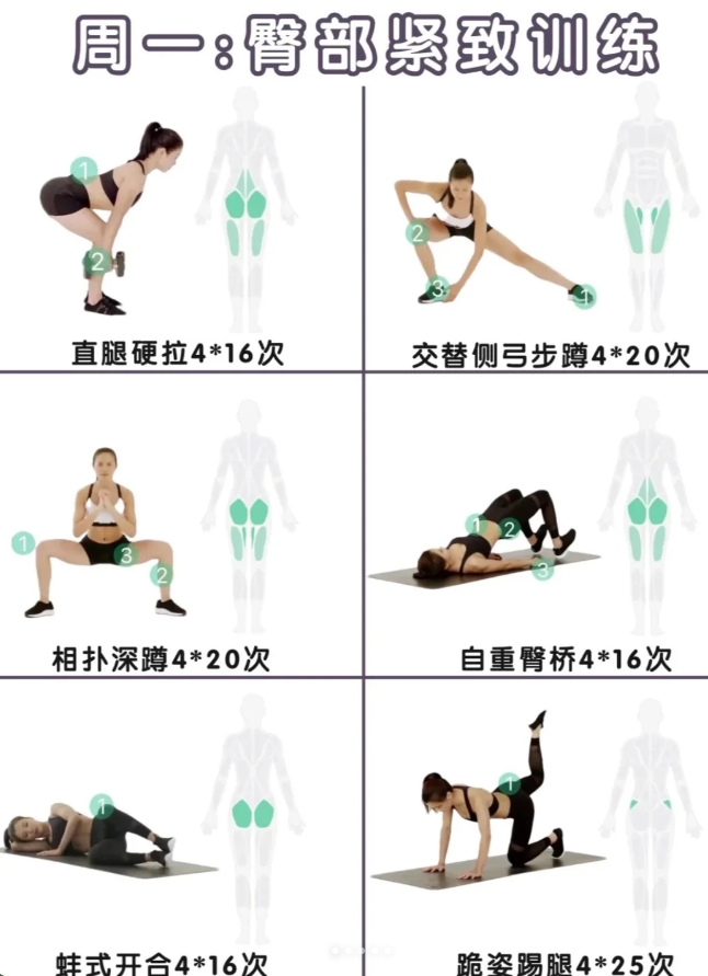 女生居家哑铃一周计划。

适合女孩子0基础训练塑型，只要有一副哑铃即可，如果配合