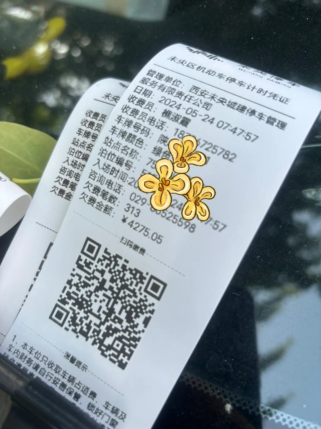 西安路边停车费你们都交吗？
这是我随机一辆车拍的  我估计我们小区门口划车位的缴