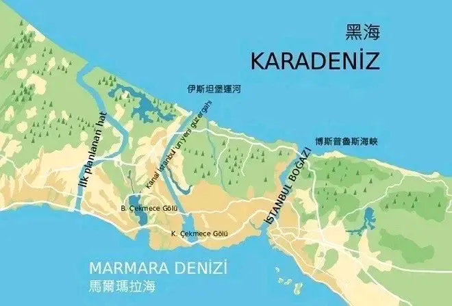 土耳其“伊斯坦布尔运河”或受柬埔寨运河开挖刺激加快进度。
该运河将是地中海连接黑