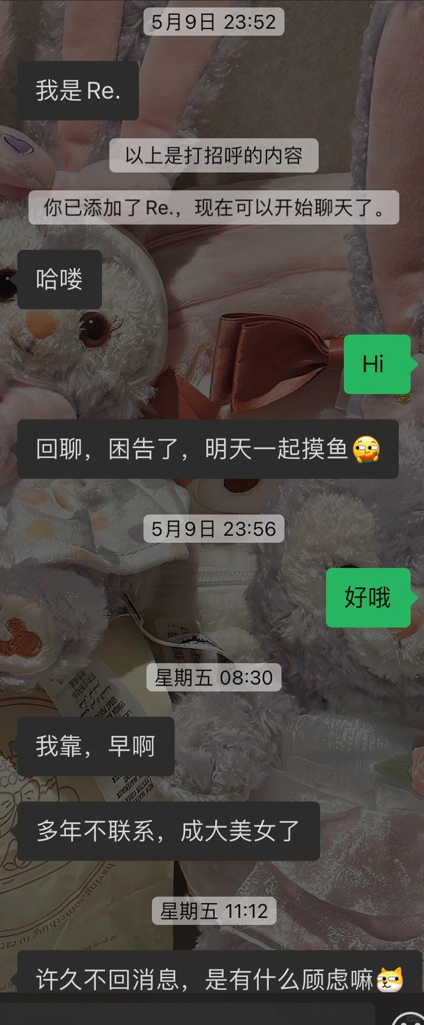 后续：七八年不联系的同学突然联系我
很多朋友要看后续的
后续来了
后面就添加了绿