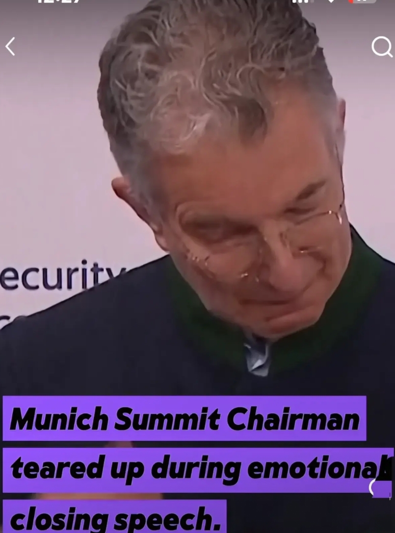 历史总是惊人的相似！

慕尼黑安全会议上，会议主席霍伊斯根因为“我们欧洲不是可有