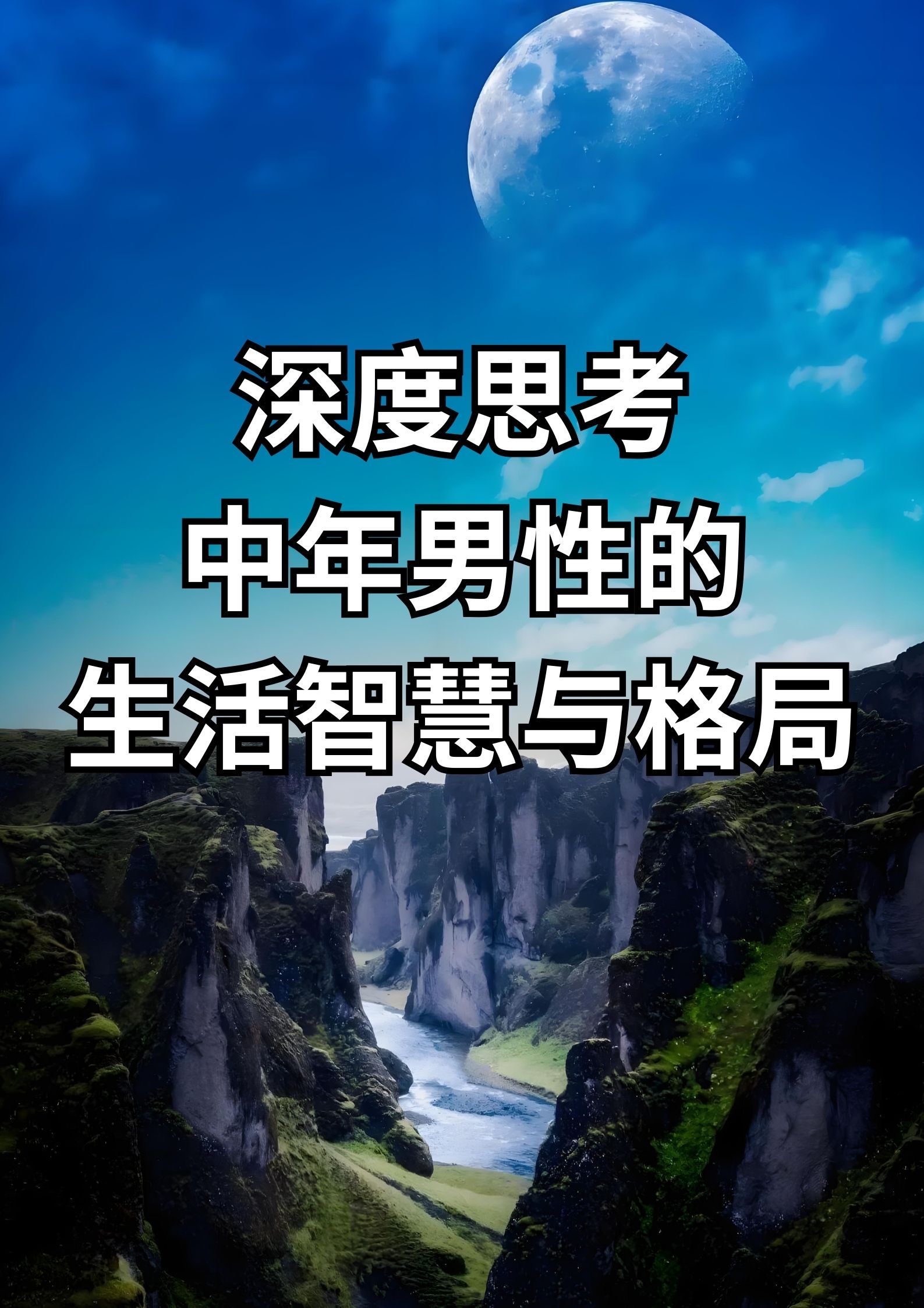 中年男性的生活智慧与格局。