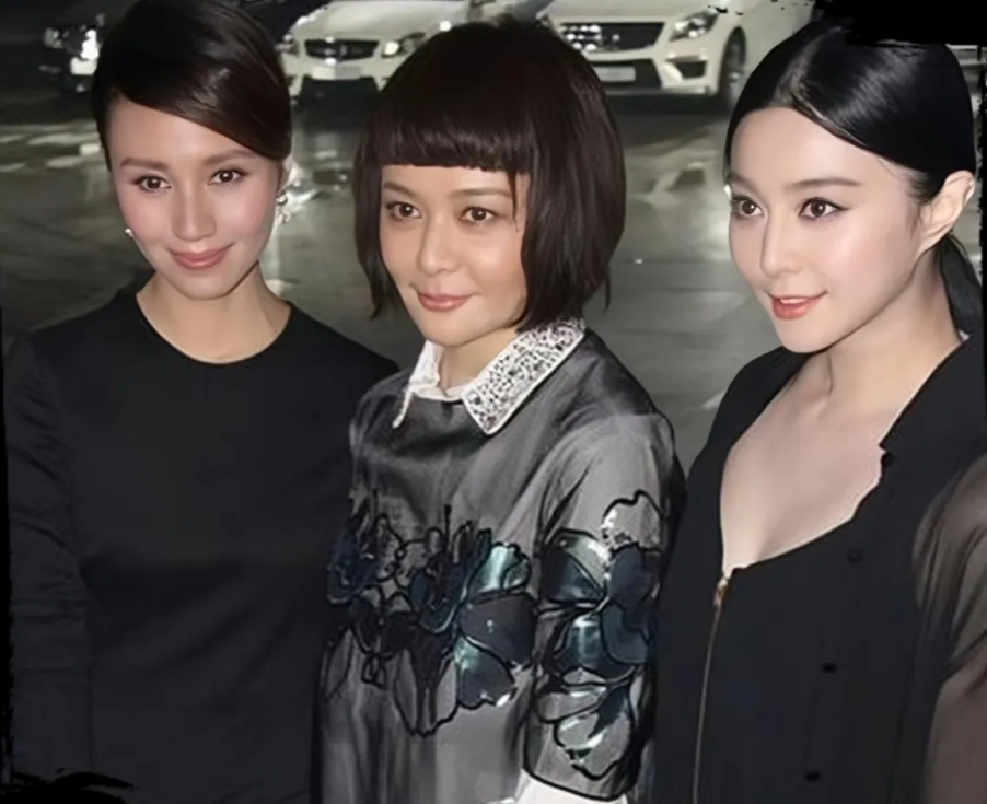 都说关之琳是香港第一美女，不过这个合影里，被左右两个美女比下去了，没有想到袁泉也