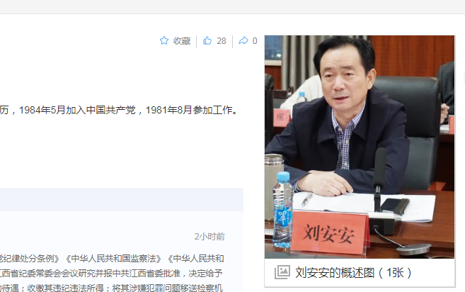 中纪委消息，刘安安被开除党籍