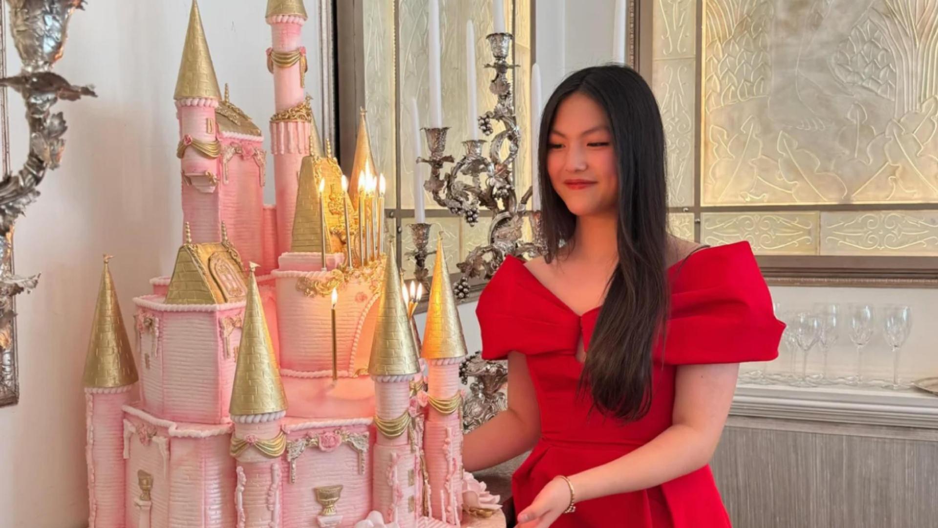 李湘王岳伦合体为王诗龄庆生，16岁生日宴奢华如城堡童话