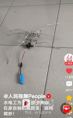 这种机械小爬虫，用铁丝做的，国家军工部门应该借鉴！这种成本20块钱都不到，最重要