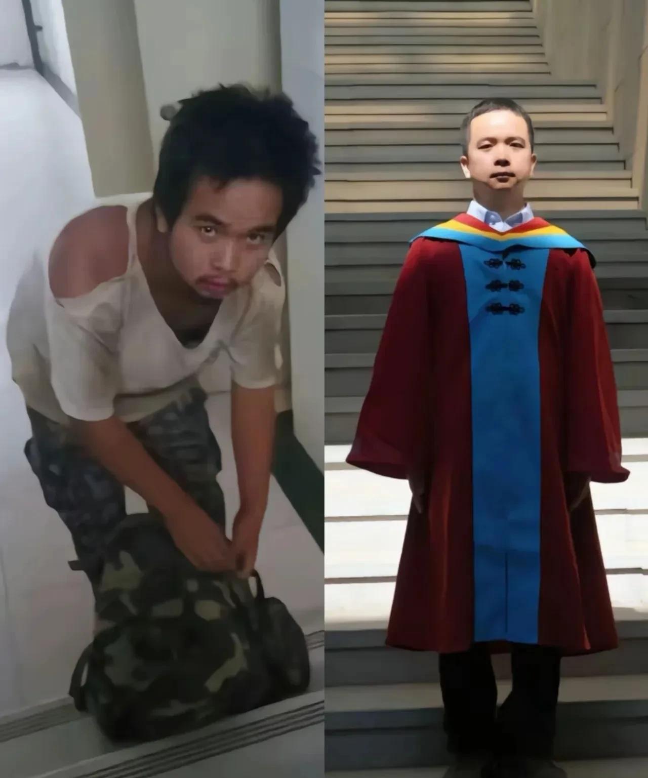这个专科小伙逆袭成为博士，曾经做过电子厂的车床工，在建筑工地绑过钢筋，在煤矿上扛