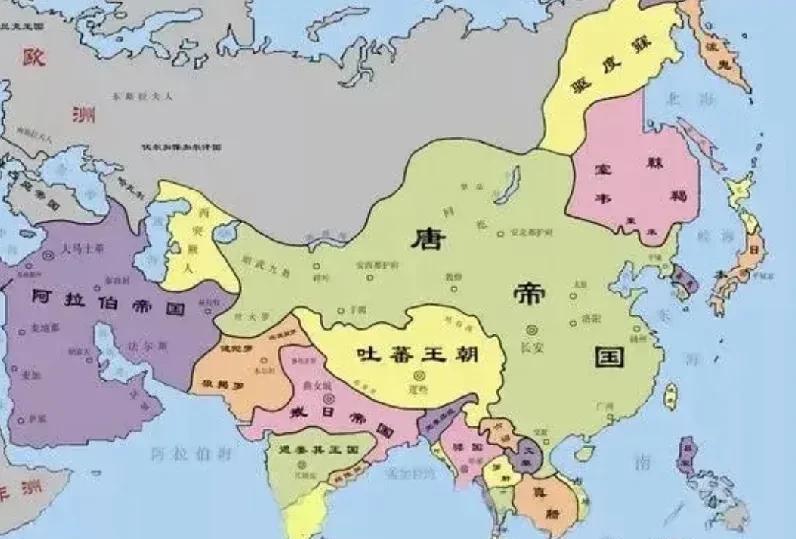 唐朝贞观年间同时期的国家按军事战力排名，第一名没争议：
7. 戒日王朝（北印度）