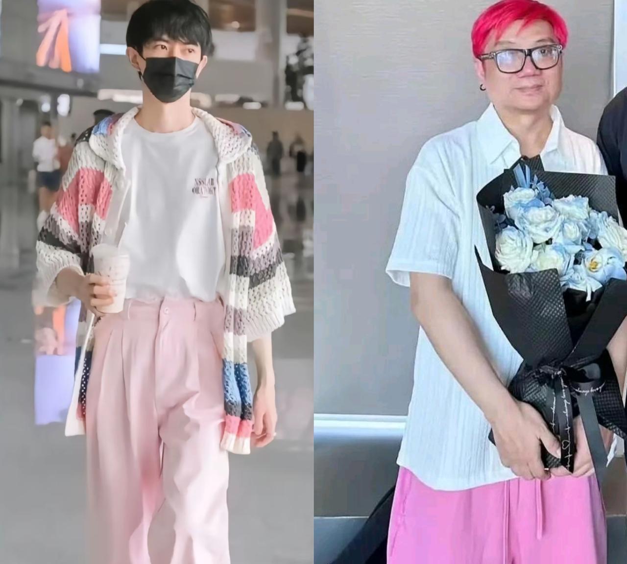 别说程青松和乔当年穿衣打扮有点相似，其实程青松一直在追求穿衣时尚和靓丽，但他穿的