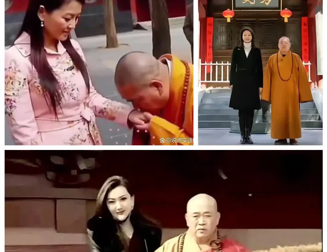 网传释永信给不少女明星“开光”，“人间四月芳菲尽，山寺桃花始盛开”，娱乐圈与佛门