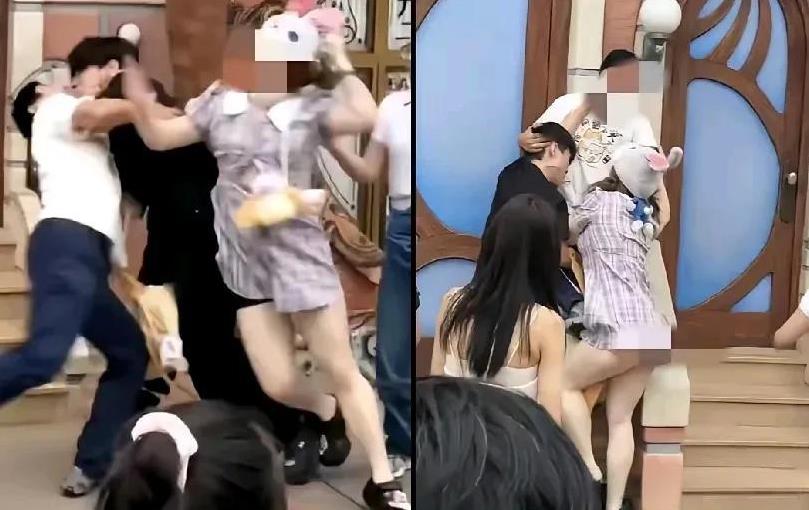 迪士尼打架的后续看了
如果我是小女孩的姥姥
我今天觉都不睡了，拿着擀面杖直奔上海