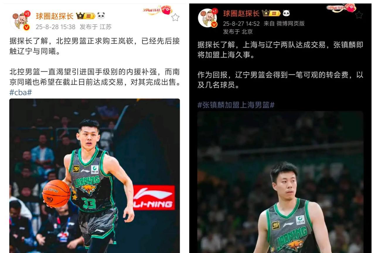 辽宁男篮变天了，9名国内球员或将离队！
无风不起浪！随着网传张镇麟转会上海，赵率