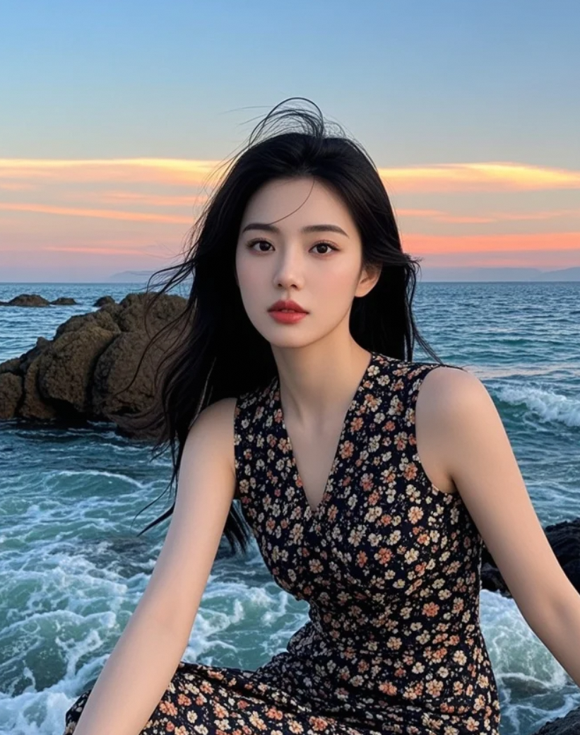 海边写真没摆拍，全是心动感