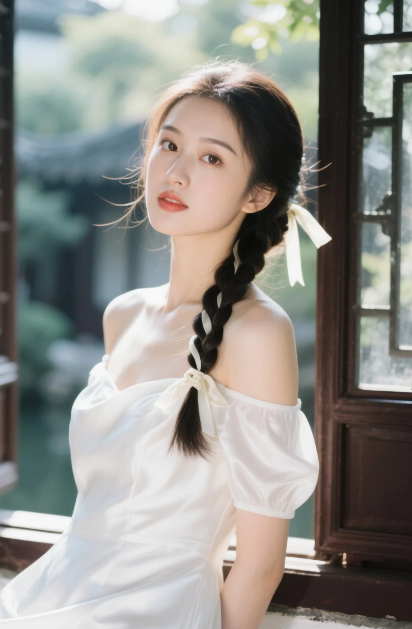 清澈双眸，映射出无尽温柔与智慧