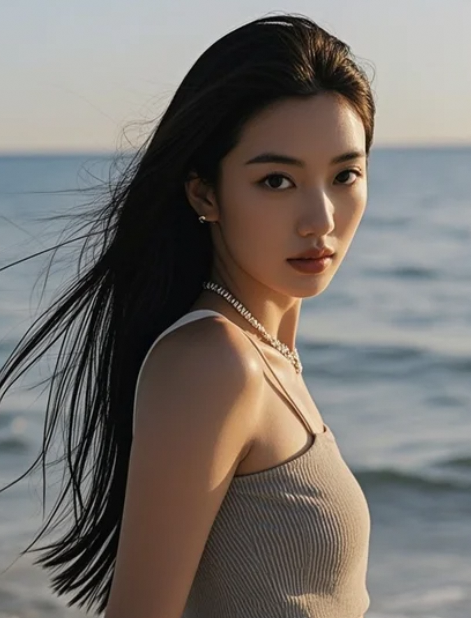美女一个眼神，温柔得像夜雨轻敲窗棂，无声却撩人！