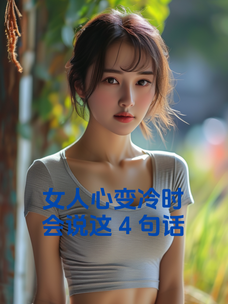 女人心变冷时，会说这4句话
