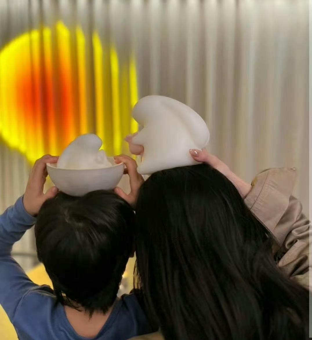 以后只有小海绵保护妈妈了！