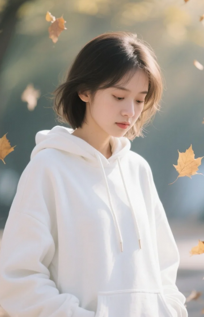 风景再美，不及她低头的瞬间