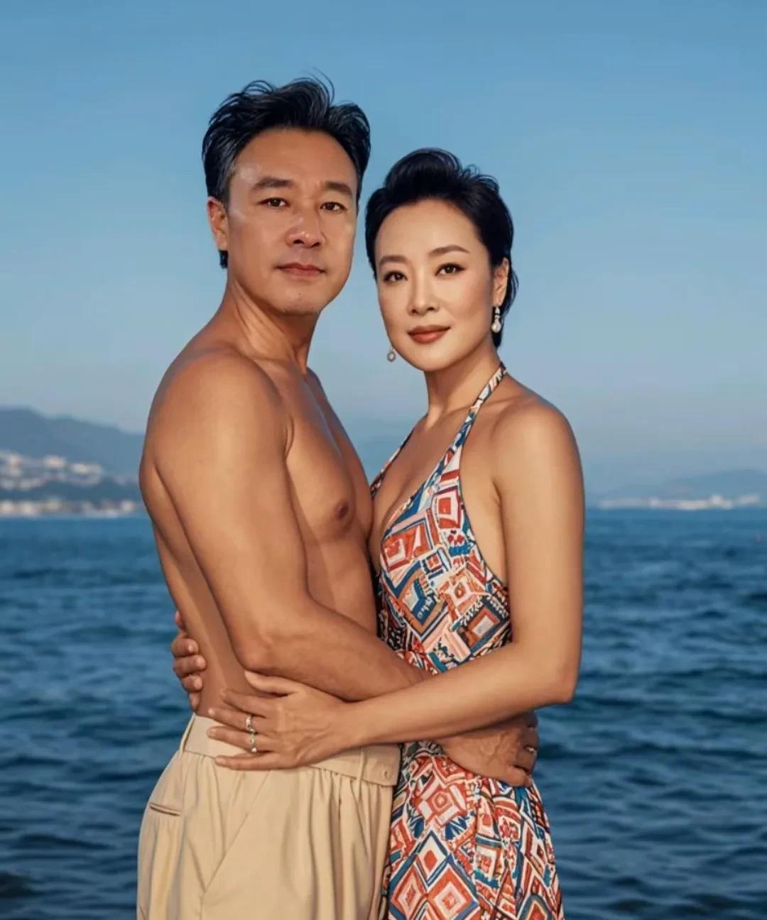 在海边