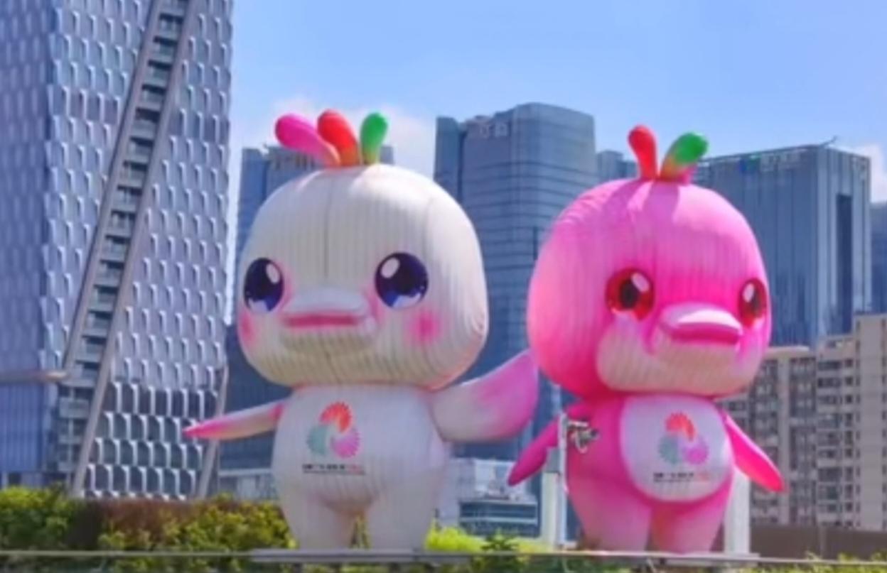 激情全运会，活力大湾区！
全运会吉祥物要火出圈啦！
不过大湾鸡却萌翻广州，全运会