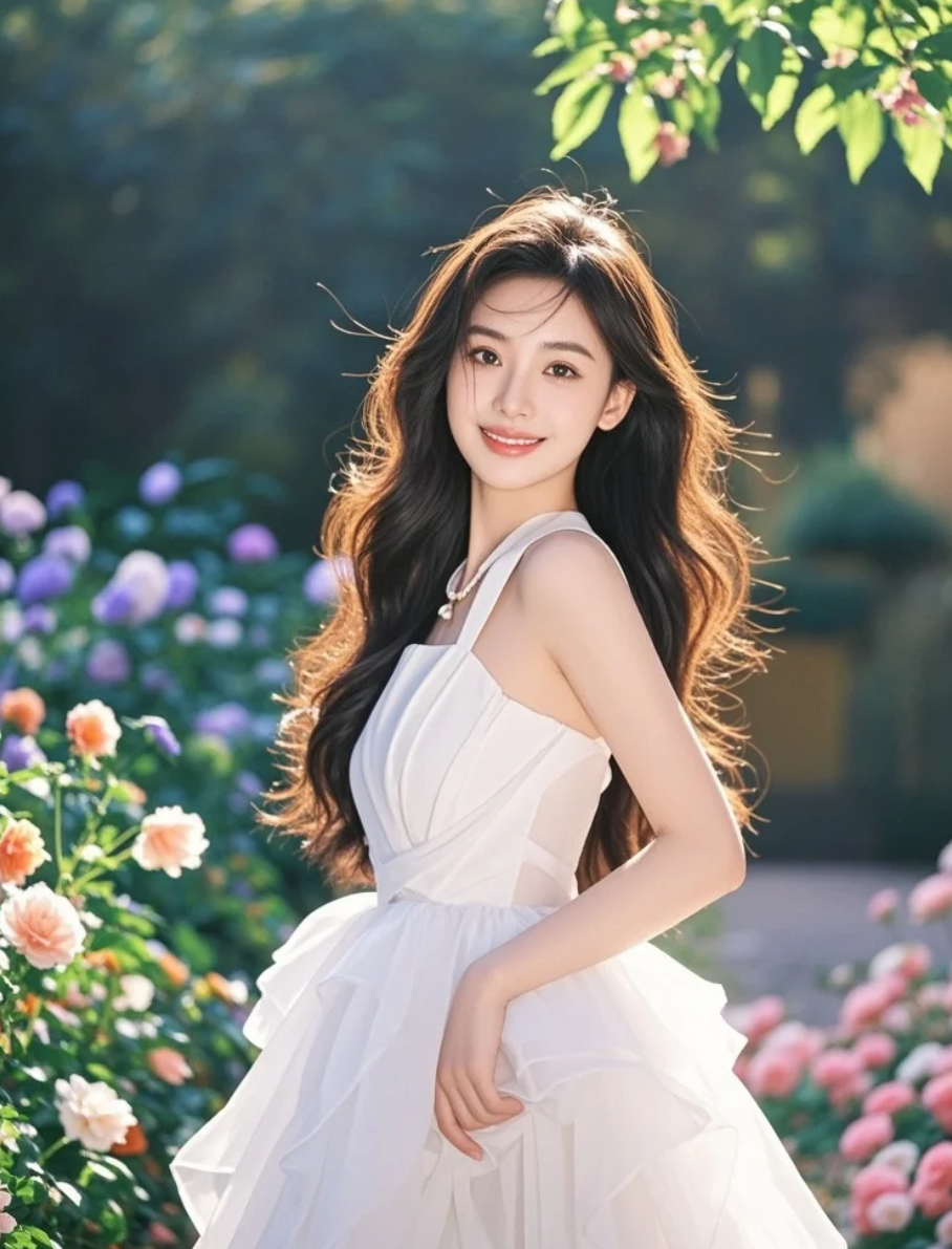 宁静的氛围里，她是最动人的音符，轻轻跳跃