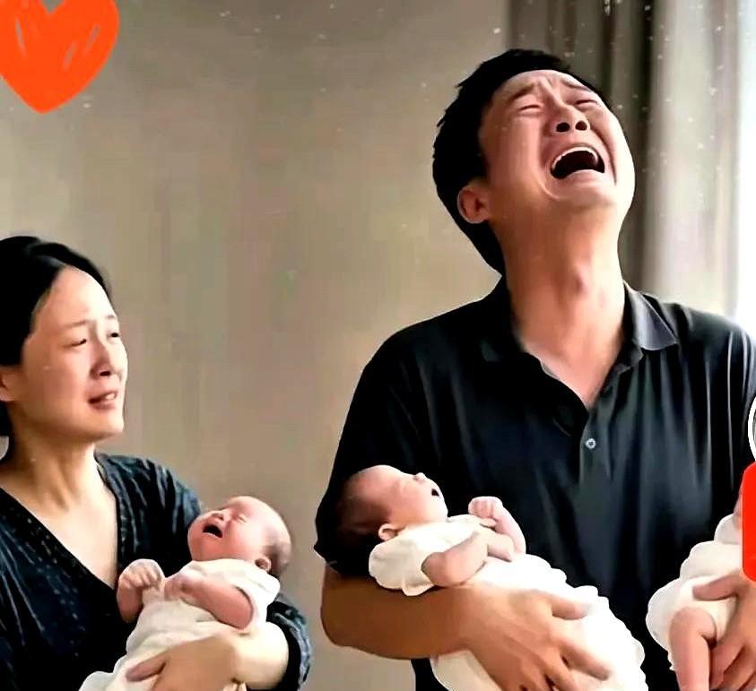 年轻妈妈的“生女儿队伍”又壮大了。
这位年轻妈妈前两胎都生了双胞胎女儿，这次第三