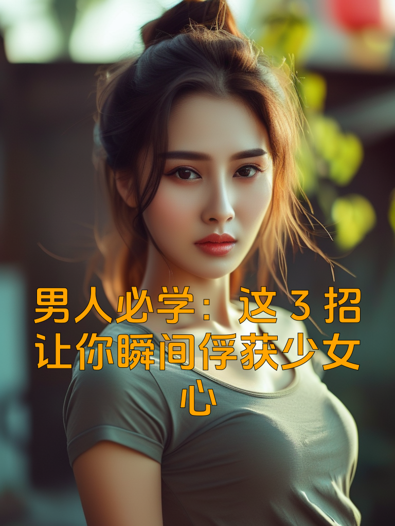 男人必学：这3招让你瞬间俘获少女心