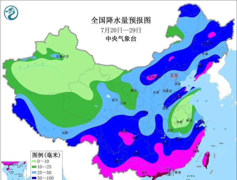 【中期天气】根据中央气象台的最新预报 预计未来10天：副热带高压持续偏北偏东，盘