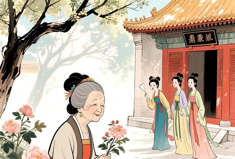 公元630年的长安皇宫中，30岁的唐太宗李世民设宴款待63岁的前朝皇后萧氏。
这