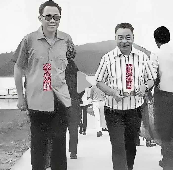 蒋介石去世后，蒋经国秘密会见李光耀，签订了一份绝密计划