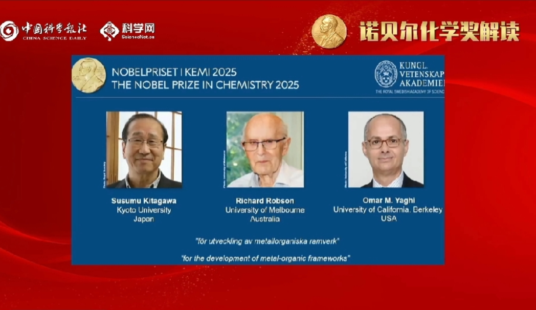 诺贝尔化学奖/中国再度与它失之交臂，奖项颁给了一位美国人、一位日本人和一位澳大利