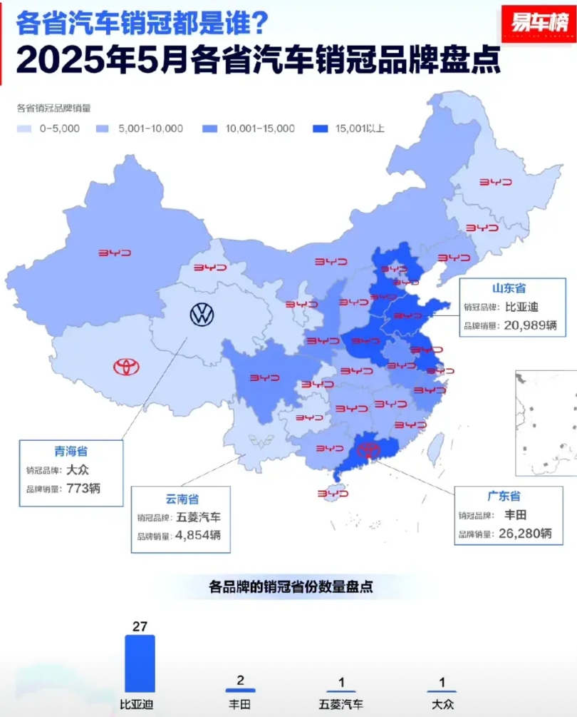 我们都知道比亚迪新能源汽车卖的好，不管是国内还是国外。在国内到底卖的有多好呢，比